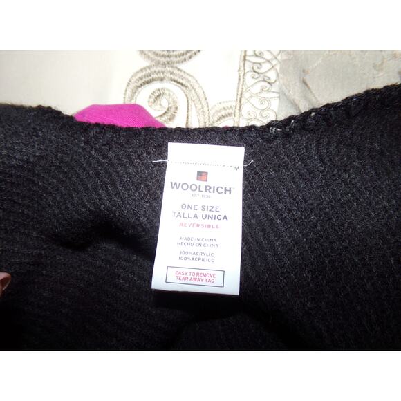 Classic lumberjack plaid Woolrich reversible shawl One Size Fall‎ Outdoors Warm - Picture 5 of 5